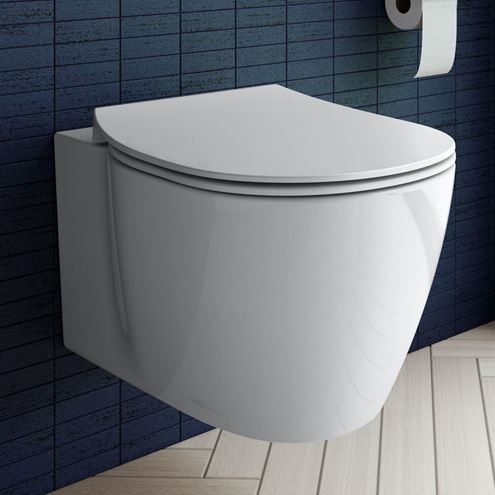 IDEAL STANDARD CONNECT SPACE WC sedátko Ultra Slim, SoftClose, bílá E772401 Obrázek - fotka