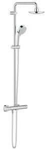 GROHE TEMPESTA COSMOPOLITAN 210 sprchový set s termostatickou baterií, horní sprcha, ruční sprcha se 2 proudy, tyč, hadice, chrom