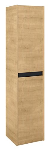 ROCA ALPINE vysoká skříňka 35x35x155 cm, 2 dvířka, světlý dub/černá A857869464 Obrázek - Hlavní obrázek
