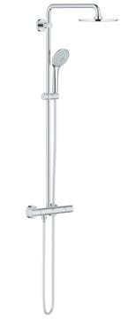 GROHE EUPHORIA SYSTEM 210 sprchový set s termostatickou baterií, horní sprcha, ruční sprcha, tyč, hadice, chrom