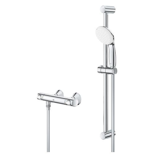 GROHE GROHTHERM 500 sprchový set s termostatickou baterií, ruční sprcha, tyč, hadice, chrom 34796001 Obrázek - fotka