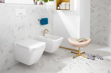 VILLEROY & BOCH FINION WC sedátko, SoftClosing, alpská bílá 9M88S1R1 Obrázek - fotka