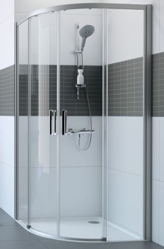 HÜPPE CLASSICS 2 sprchový kout 90x90 cm, R500, posuvné dveře, pololesklá stříbrná/čiré sklo C20602.069.322 Obrázek - Hlavní obrázek