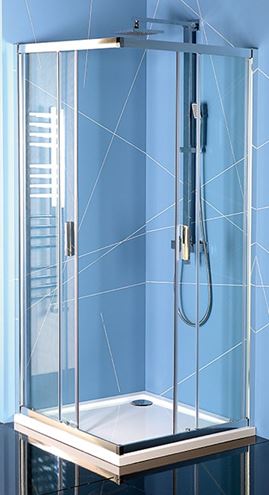POLYSAN EASY LINE sprchový kout 80x80 cm, rohový vstup, posuvné dveře, čiré sklo EL5215 Obrázek - Hlavní obrázek