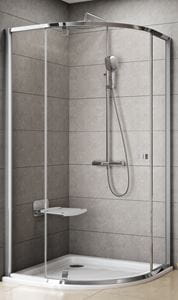 RAVAK PIVOT PSKK3 90 sprchový kout 90x90 cm, R500, pivotové dveře, chrom lesk/sklo transparent