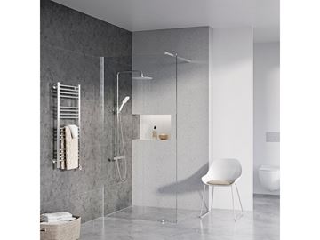 RAVAK TERMO 300 TE 093.00CR/WH sprchový set s termostatickou baterií, horní sprcha, ruční sprcha se 3 proudy, tyč, hadice, chrom/bílá X070099 Obrázek - fotka