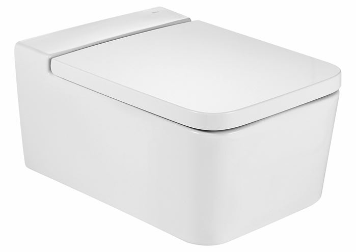 ROCA INSPIRA SQUARE WC sedátko, SoftClose, bílá A80153200B Obrázek - fotka
