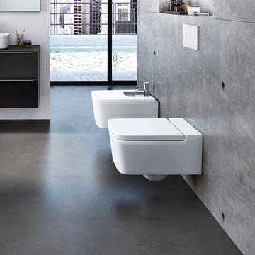 ROCA INSPIRA SQUARE WC sedátko, SoftClose, bílá A80153200B Obrázek - fotka