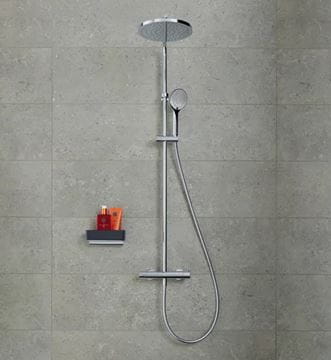 DURAVIT B.2 sprchový set s termostatickou baterií, horní sprcha, ruční sprcha, tyč, hadice, chrom B24280008010 Obrázek - fotka