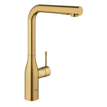 GROHE ESSENCE NEW dřezová baterie, s vytahovací sprškou, kartáčovaný cool sunrise