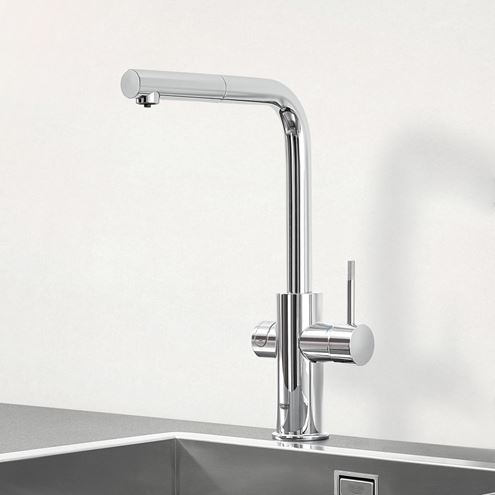 GROHE BLUE PROFESSIONAL dřezové elektronická baterie, s vytahovací koncovkou, s filtračním a chladícím zařízením, Bluetooth, napájení ze sítě, chrom 31326002 Obrázek - fotka