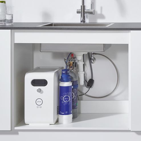 GROHE BLUE PROFESSIONAL dřezové elektronická baterie, s filtračním a chladícím zařízením, Bluetooth, napájení ze sítě, chrom 31347003 Obrázek - fotka