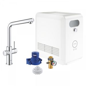 GROHE BLUE PROFESSIONAL dřezové elektronická baterie, s filtračním a chladícím zařízením, Bluetooth, napájení ze sítě, chrom