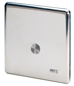 SANELA sprchová elektronická piezo baterie, pro jednu vodu, napájení ze sítě, s tělesem, nerez