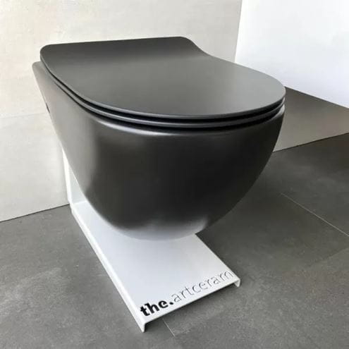 ARTCERAM FILE 2.0 WC sedátko Slim, SoftClose, matná černá FLA014 17 Obrázek - fotka