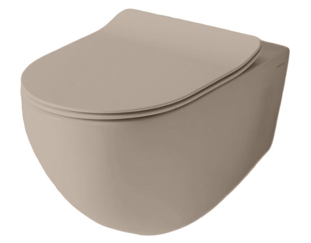 ARTCERAM FILE 2.0 WC sedátko Slim, SoftClose, brown matera FLA014 41 Obrázek - fotka