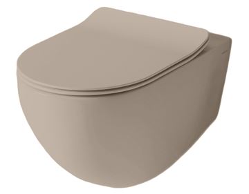 ARTCERAM FILE 2.0 WC sedátko Slim, SoftClose, brown matera FLA014 41 Obrázek - fotka
