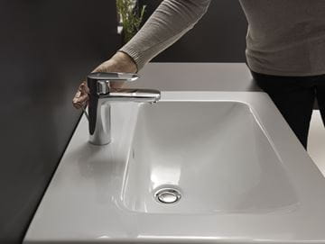 HANSGROHE VERNIS BLEND umyvadlová stojánková baterie, s odtokovou soupravou, EcoSmart, matná černá 71551670 Obrázek - fotka