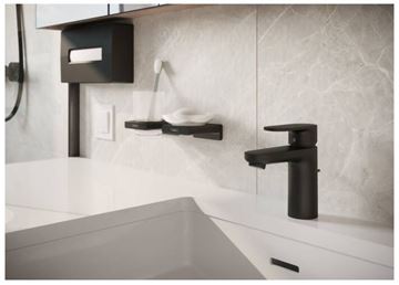 HANSGROHE VERNIS BLEND umyvadlová stojánková baterie, s odtokovou soupravou, EcoSmart, matná černá 71551670 Obrázek - fotka