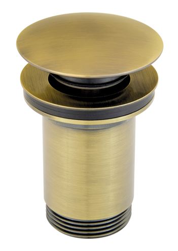 NOVASERVIS umyvadlová výpust, click-clack, s přepadem, bronz S285BR Obrázek - Hlavní obrázek