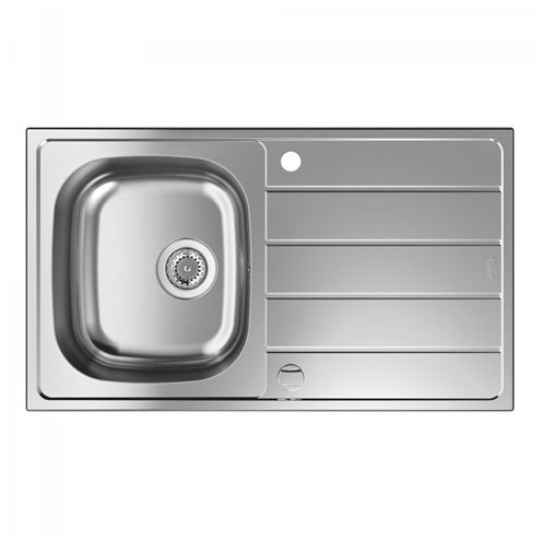 GROHE K200 45-S 86/50 nerezový dřez 860x500 mm, otočný, 2 otvory, odkapávač 31552SD1 Obrázek - fotka