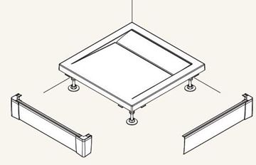 RONAL LIVADA PWIL L-panel 90x120 cm, 2 strany, bílá PWIL 090 120 04 Obrázek - fotka