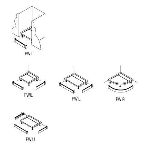 RONAL LIVADA PWIL L-panel 90x90 cm, 2 strany, bílá PWIL 090 090 04 Obrázek - fotka