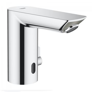 GROHE BAU COSMOPOLITAN E umyvadlová senzorová baterie s regulací teploty, napájení z baterie, Water Saving, chrom