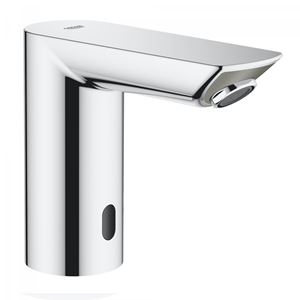 GROHE BAU COSMOPOLITAN E umyvadlová senzorová baterie pro jednu vodu, napájení z baterie, Water Saving, chrom