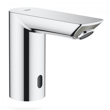 GROHE BAU COSMOPOLITAN E umyvadlová senzorová baterie pro jednu vodu, napájení z baterie, Water Saving, chrom