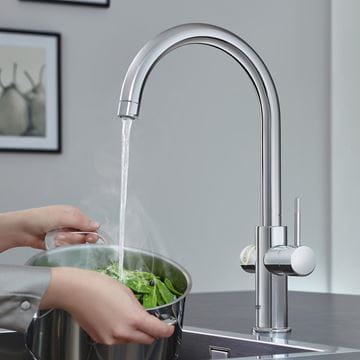 GROHE RED DUO dřezová elektronická baterie, s ohřevem, velikost M, GROHE ChildLock, napájení ze sítě, chrom 30083001 Obrázek - fotka