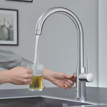 GROHE RED DUO dřezová elektronická baterie, s ohřevem, velikost M, GROHE ChildLock, napájení ze sítě, chrom 30083001 Obrázek - fotka