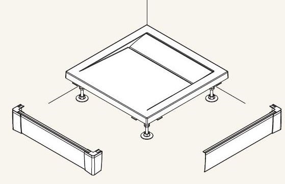 RONAL LIVADA PWIL L-panel 80x120 cm, 2 strany, bílá PWIL 080 120 04 Obrázek - fotka