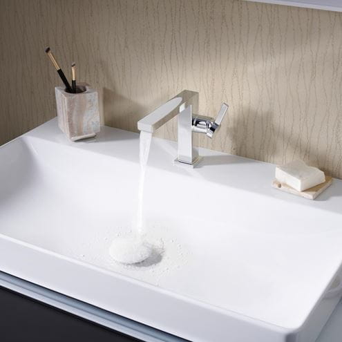 HANSGROHE TECTURIS E umyvadlová stojánková baterie, CoolStart, EcoSmart+, chrom 73021000 Obrázek - fotka