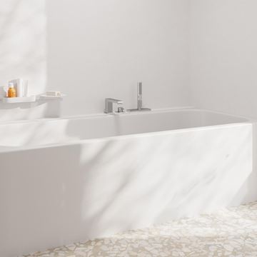 HANSGROHE TECTURIS E baterie na okraj vany, 3-otvorová, se sprchovou soupravou, chrom 73443000 Obrázek - fotka