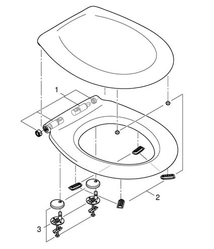 GROHE BAU CERAMIC WC sedátko, alpská bílá 39492000 Obrázek - fotka