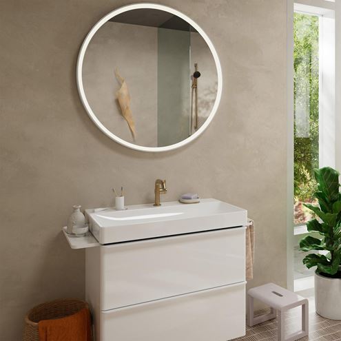 HANSGROHE TECTURIS S 110 Fine umyvadlová stojánková baterie, CoolStart, EcoSmart+, kartáčovaný bronz 73321140 Obrázek - fotka