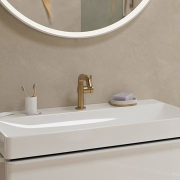HANSGROHE TECTURIS S 110 Fine umyvadlová stojánková baterie, CoolStart, EcoSmart+, kartáčovaný bronz 73321140 Obrázek - fotka