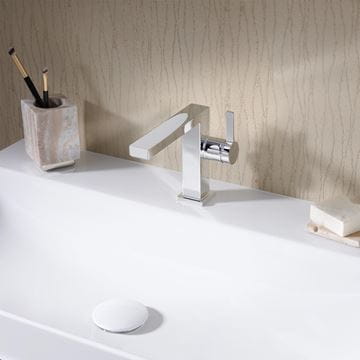 HANSGROHE TECTURIS E umyvadlová stojánková baterie, s odtokovou soupravou, CoolStart, EcoSmart+, chrom 73020000 Obrázek - fotka