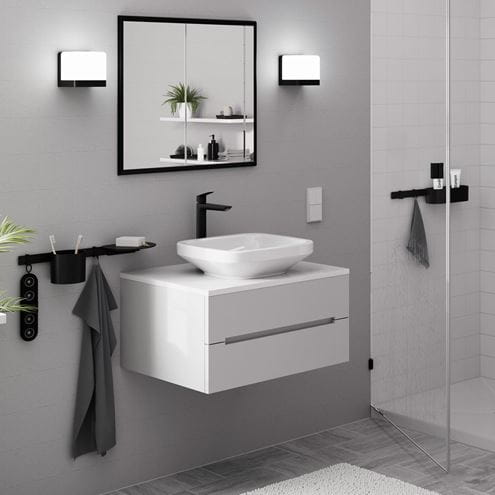 HANSGROHE LOGIS FINE 240 umyvadlová stojánková baterie, EcoSmart, matná černá 71258670 Obrázek - fotka