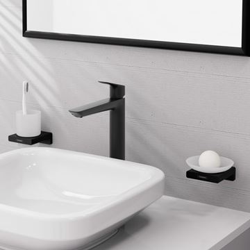 HANSGROHE LOGIS FINE 240 umyvadlová stojánková baterie, EcoSmart, matná černá 71258670 Obrázek - fotka