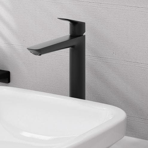 HANSGROHE LOGIS FINE 240 umyvadlová stojánková baterie, EcoSmart, matná černá 71258670 Obrázek - fotka