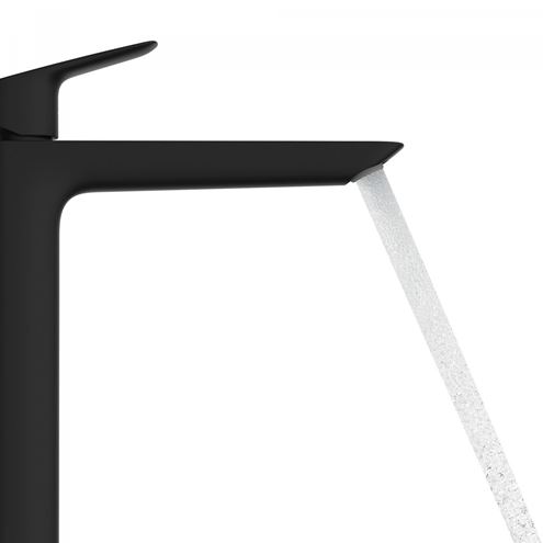 HANSGROHE LOGIS FINE 240 umyvadlová stojánková baterie, EcoSmart, matná černá 71258670 Obrázek - fotka