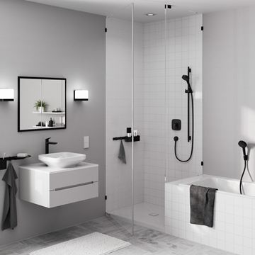 HANSGROHE LOGIS FINE 240 umyvadlová baterie, s odtokovou soupravou, matná černá 71257670 Obrázek - fotka