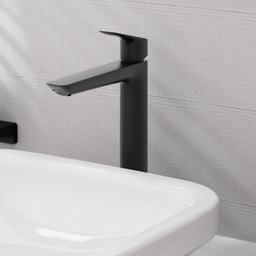 HANSGROHE LOGIS FINE 240 umyvadlová baterie, s odtokovou soupravou, matná černá 71257670 Obrázek - fotka