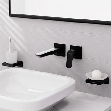 HANSGROHE LOGIS FINE umyvadlová podomítková baterie, s odtokovou soupravou, EcoSmart, matná černá 71256670 Obrázek - fotka