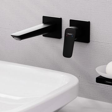 HANSGROHE LOGIS FINE umyvadlová podomítková baterie, s odtokovou soupravou, EcoSmart, matná černá 71256670 Obrázek - fotka