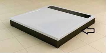 RONAL LIVADA PWIL L-panel 90x100 cm, 2 strany, matná černá PWIL 090 100 06 Obrázek - fotka