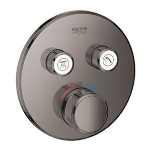 GROHE GROHTHERM SMARTCONTROL podomítková termostatická baterie, pro 2 spotřebiče, Water Saving, hard graphite