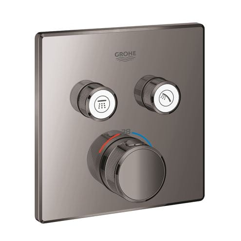 GROHE GROHTHERM SMARTCONTROL podomítková termostatická baterie, pro 2 spotřebiče, Water Saving, hard graphite 29124A00 Obrázek - Hlavní obrázek